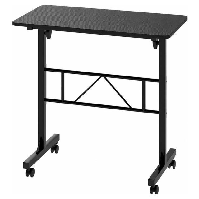 Levede Height Adjustable Standing Desk Office Workstation for PC Laptop in Black - image 1