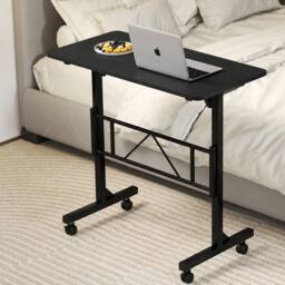 Levede Height Adjustable Standing Desk Office Workstation for PC Laptop in Black - thumbnail 2