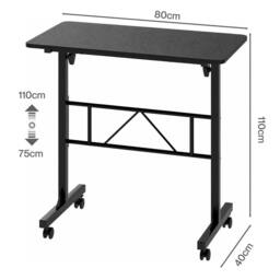 Levede Height Adjustable Standing Desk Office Workstation for PC Laptop in Black - thumbnail 4