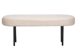 Nordlys Scandinavian Design Bench Metal Legs in White - thumbnail 7