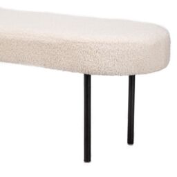 Nordlys Scandinavian Design Bench Metal Legs in White - thumbnail 8