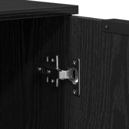 Berkfield Home 3 Piece Sideboards Black Oak Engineered Wood - thumbnail 9