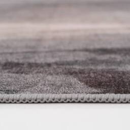 Kukoon Abstract Design Cotton Chenille Washable Long Hallway Runner Rug in Grey - Size: 60 cm x 240 cm - thumbnail 6