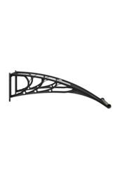 Living and Home Outdoor Door Canopy Window Awning with Drainage Channel in Dark Grey - Size: Large - thumbnail 4