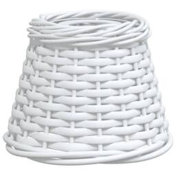 Berkfield Home Ceiling Lamp Shade White √ò15x12 cm Wicker - Size: 15x12 cm