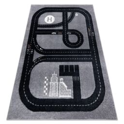 RugsX Fun Rug in Grey - Size: 80 cm x 150 cm - thumbnail 1