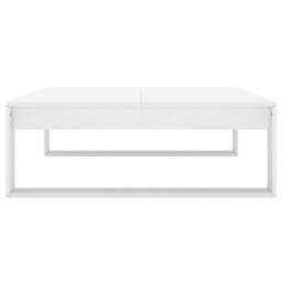 Berkfield Home Decorative Coffee Table White 100x100x35 cm Engineered Wood - Size: 100 x 100 x 35 cm - thumbnail 6