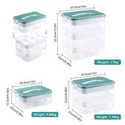 FLAVORA Green Storage Boxes for Lego 3-Tier Stackable - Size: Large - thumbnail 2