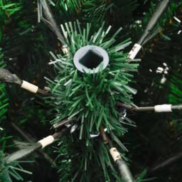 Berkfield Home Beautiful Artificial Hinged Christmas Tree with Red Berries 240 cm in Green - thumbnail 7