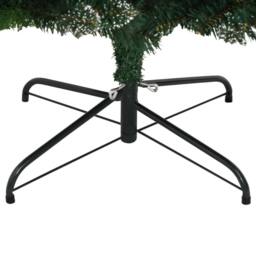Berkfield Home Beautiful Artificial Hinged Christmas Tree with Red Berries 240 cm in Green - thumbnail 6