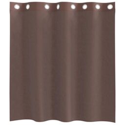 Berkfield Home Voile Curtains with Grommets 2 pcs Brown 140x140 cm - thumbnail 4