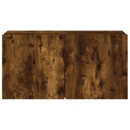 Berkfield Home TV Cabinet Wall-mounted Smoked Oak 80x30x41 cm in Brown - Size: 80 x 30 x 41 cm - thumbnail 6
