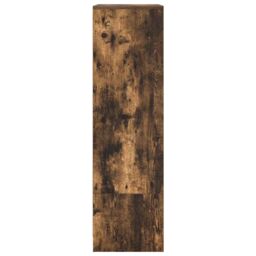 Berkfield Home Cabinet with Drawer Smoked Oak 55.5x34x119.5 cm Engineered Wood in Brown - thumbnail 7