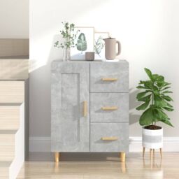 Berkfield Home Sideboard Concrete Grey 69.5x34x90 cm Engineered Wood