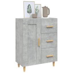 Berkfield Home Sideboard Concrete Grey 69.5x34x90 cm Engineered Wood - thumbnail 4