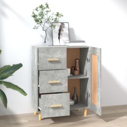 Berkfield Home Sideboard Concrete Grey 69.5x34x90 cm Engineered Wood - thumbnail 3