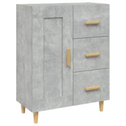 Berkfield Home Sideboard Concrete Grey 69.5x34x90 cm Engineered Wood - thumbnail 2