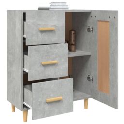 Berkfield Home Sideboard Concrete Grey 69.5x34x90 cm Engineered Wood - thumbnail 5