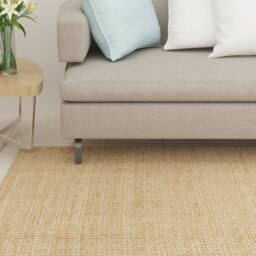 Berkfield Home Rug Natural Sisal 80x150 cm in Brown - Size: 100 cm diameter - thumbnail 1