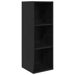 Berkfield Home Wall-mounted with Storage 4 pcs Black oak Engineered wood - thumbnail 6