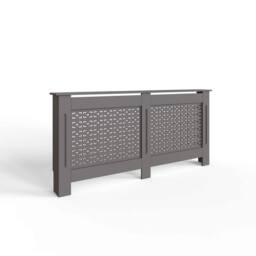 VOGREX Geometric MDF Grey Radiator Cover
