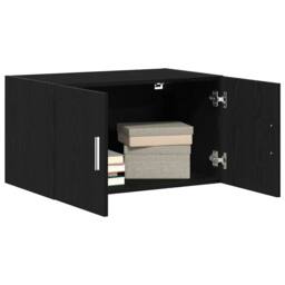 Berkfield Home Wall Cabinet Black Oak 70x42, 5x40 cm Engineered Wood - thumbnail 3