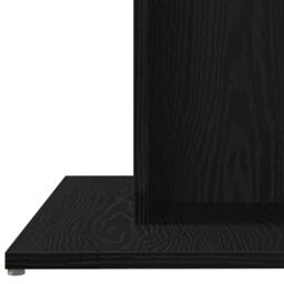Berkfield Home Dining Table Black Oak 80x80x75 cm Engineered Wood - Size: 80 x 80 x 75 cm - thumbnail 8