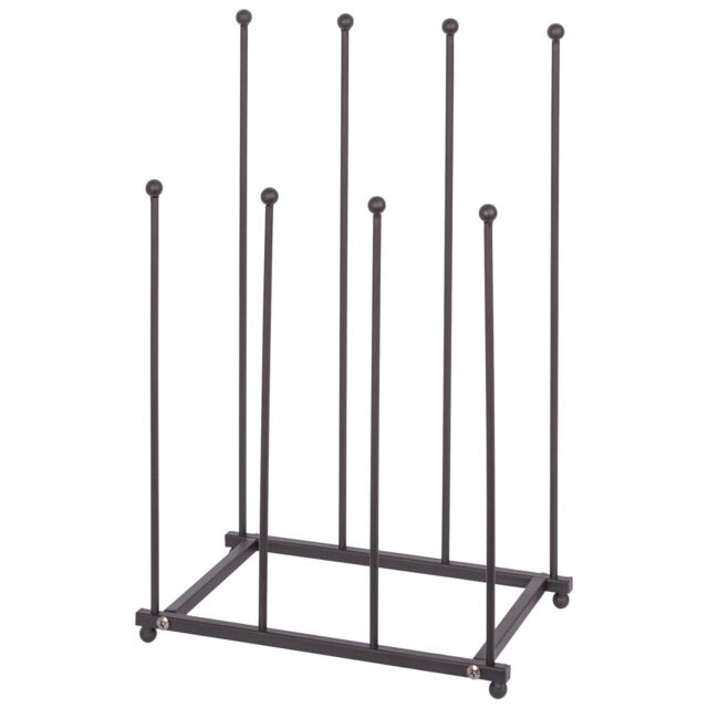 Hammer and Tongs Steel Wellington Boot Rack - 4 Pair - Black - image 1