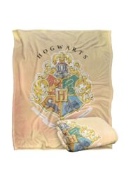 Harry Potter Watercolor Hogwarts Sigil Silky Touch Super Soft Throw Blanket 152 X 127 cm in White - thumbnail 2
