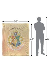 Harry Potter Watercolor Hogwarts Sigil Silky Touch Super Soft Throw Blanket 152 X 127 cm in White - thumbnail 5