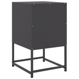 Berkfield Home Bedside Cabinets 2 pcs Black 36x39x60.5 cm Steel - thumbnail 8