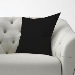 Warren Reed - Designer Midnight Black Cushions - Size: 45 cm x 45 cm - thumbnail 3