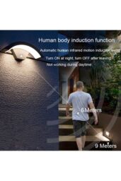 Living and Home 12W LED Eaves Outdoor Wall Light Garden Light in Black - thumbnail 5