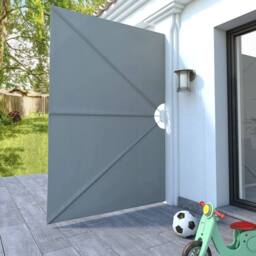 Berkfield Home Collapsible Terrace Side Awning Grey 240x160 cm - thumbnail 3