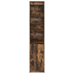 Berkfield Home Highboard Smoked Oak 37.5x35x180 cm Engineered Wood in Brown - thumbnail 5