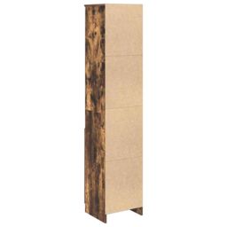 Berkfield Home Highboard Smoked Oak 37.5x35x180 cm Engineered Wood in Brown - thumbnail 7