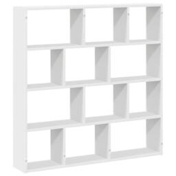 Berkfield Home Wall Cube Shelf 12 Compartments White Engineered Wood - thumbnail 6