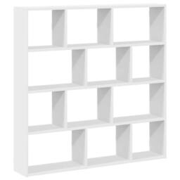 Berkfield Home Wall Cube Shelf 12 Compartments White Engineered Wood