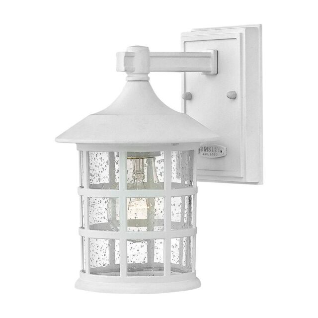 Netlighting Hinkley Freeport Outdoor Wall Lantern Textured White IP44 - image 1