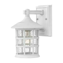 Netlighting Hinkley Freeport Outdoor Wall Lantern Textured White IP44 - thumbnail 1