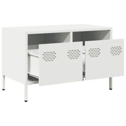 Berkfield Home TV Cabinet White 68x39x43.5 cm Cold-rolled Steel - thumbnail 5