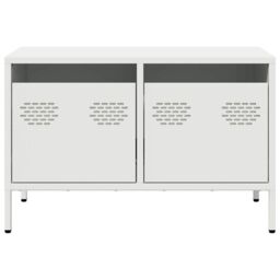 Berkfield Home TV Cabinet White 68x39x43.5 cm Cold-rolled Steel - thumbnail 4
