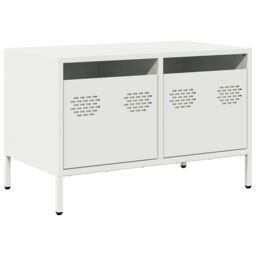Berkfield Home TV Cabinet White 68x39x43.5 cm Cold-rolled Steel - thumbnail 2