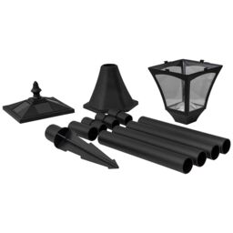 mysmartbuy Solar Powered Height Adjustable Casablanca Lamp Post - 10 Lumen Weather & UV Resistant Outdoor Garden LED Light - H126.5 x 15cm - thumbnail 6