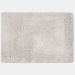 OHS Fluffy Rug Anti-Slip Plain Shaggy Floor Mat in Silver - Size: 80 cm x 150 cm - thumbnail 3