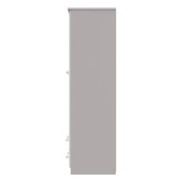 Ready Assembled 2 U Stratford Triple 2 Drawer Mirror + Drawer Wardrobe (Ready Assembled) in Taupe - thumbnail 2