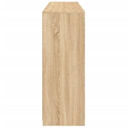Berkfield Home Sideboards with LED Lights 3 pcs Sonoma Oak Engineered Wood in Brown - thumbnail 9