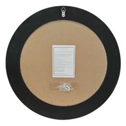 Agenzia 14 Large Round Black & Gold Convex Mirror - thumbnail 3