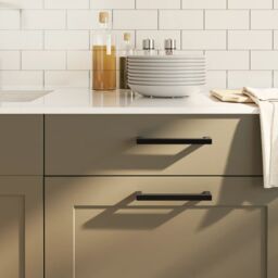 Berkfield Home Cabinet Handles 20 pcs Black 160 mm Stainless Steel - thumbnail 1