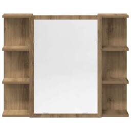Berkfield Home Durable 4 Piece Bathroom Furniture Set Artisan Oak Engineered Wood in Brown - thumbnail 9